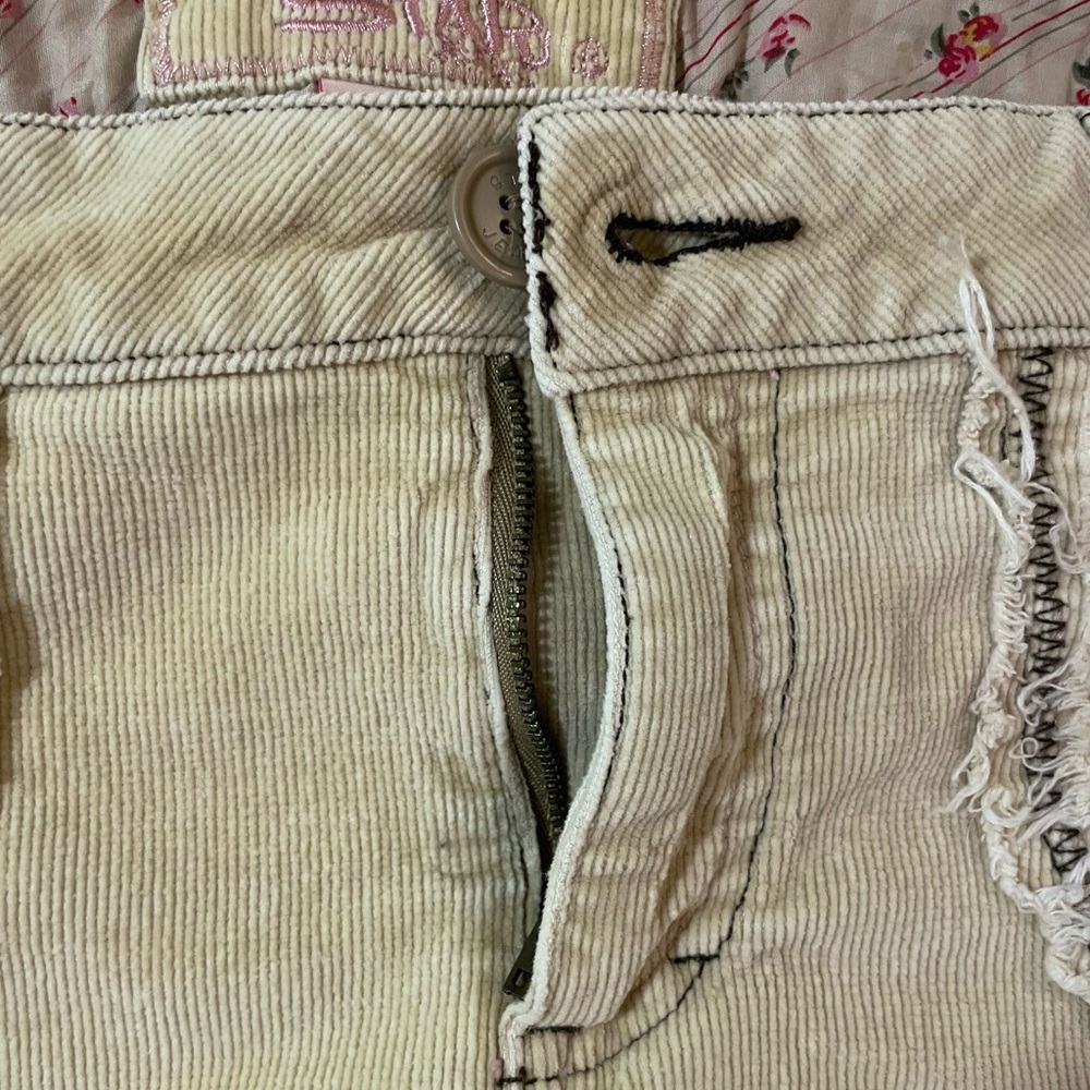 Tan Ruffled Mini Skirt - Picture 6 of 7